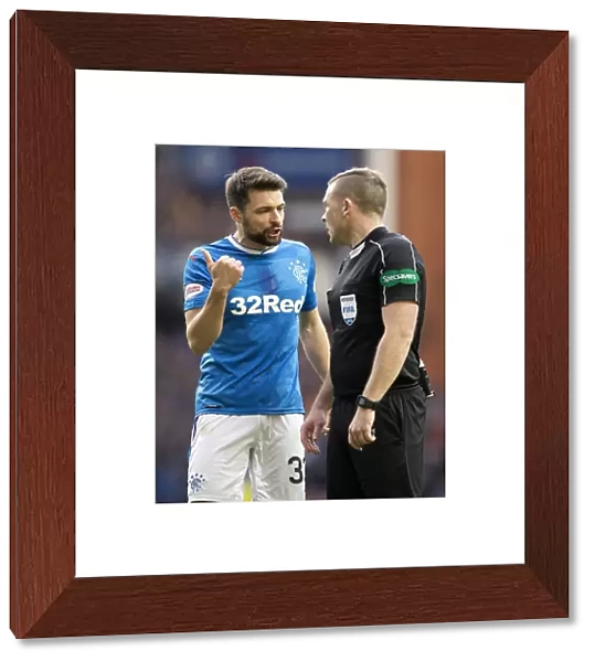 Rangers vs Heart of Midlothian: Russell Martin's Contentious Conversation with Referee John Beaton at Ibrox Stadium