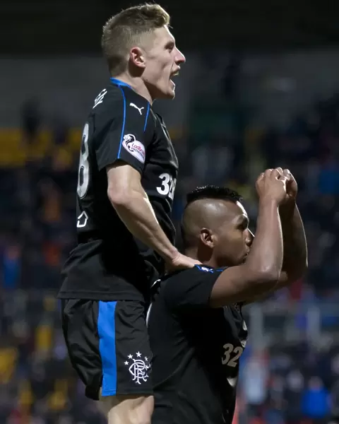 Rangers: Docherty and Morelos Celebrate Historic Fourth Goal vs St. Johnstone (Ladbrokes Premiership)