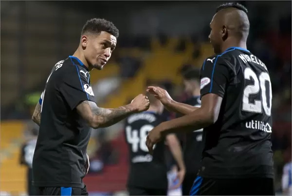 Rangers: Morelos and Tavernier Celebrate Goal in Thrilling Premiership Victory