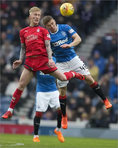 Thrilling Showdown at Ibrox: Rangers vs Falkirk - Greg Docherty vs Craig Sibbald at the Scottish Cup Quarterfinals