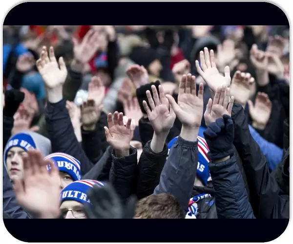 Epic Scottish Cup Quarterfinal: Rangers vs Falkirk at Ibrox Stadium (2003) - A Sea of Passionate Rangers Fans