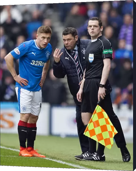 Murty and Docherty in Deep Discussion: Rangers vs Celtic at Ibrox Stadium