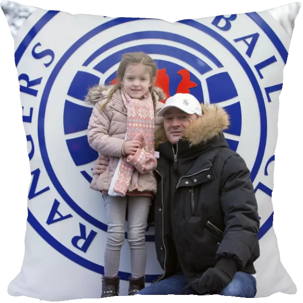 Electrifying Pre-Match Fan Experience at Ibrox: Rangers Football Club Fans in the Fan Zone (Scottish Cup Champions 2003)