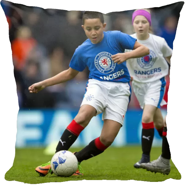 Thrilling Half-Time Entertainment: Young Rangers Soccer School Stars at Ibrox Stadium - Scottish Cup Champions (2003)