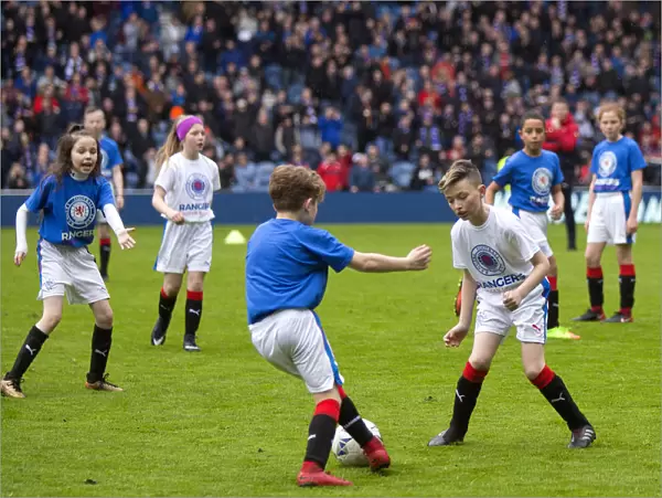 Halftime Entertainment: Thrilling Kid Performances at Rangers Football Club's Ibrox Stadium