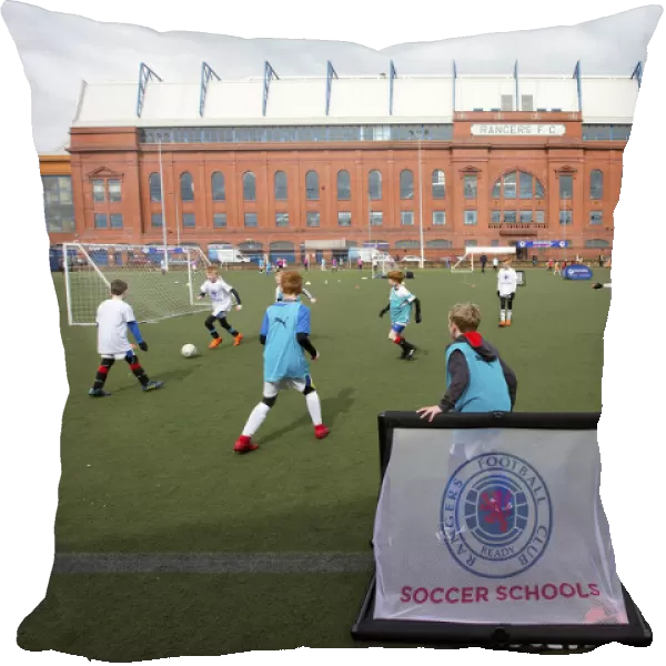 Rangers Players Visit Easter Soccer School - Ibrox Complex