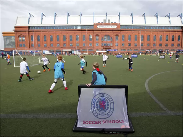 Rangers Players Visit Easter Soccer School - Ibrox Complex