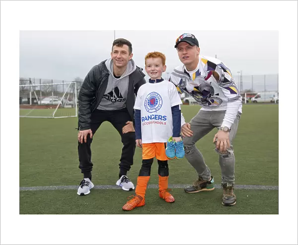 Rangers Football Club: Jason Holt and Jason Cummings Inspire Young Soccer Talents at Easter Camp, Ibrox Complex (Scottish Cup Champions 2003)