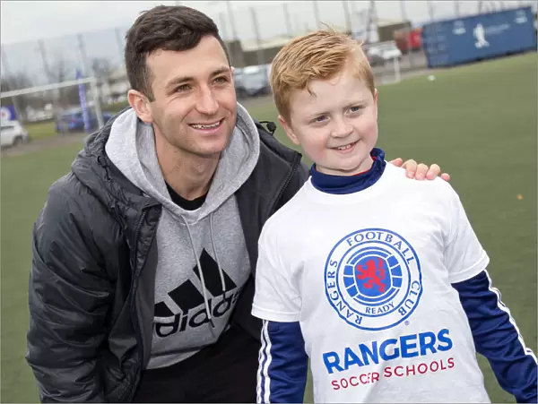Rangers Football Club's Jason Holt and Jason Cummings Inspire Young Soccer Talents at Easter Camp, Ibrox Complex (Scottish Cup Champions 2003)