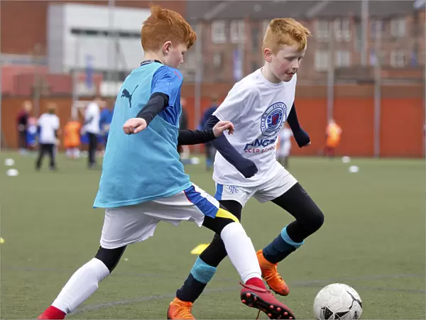 Rangers Football Club: Jason Holt and Jason Cummings Inspire Young Soccer Talents at Easter Soccer Schools, Ibrox Complex
