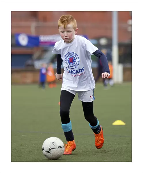 Rangers Football Club: Jason Holt and Jason Cummings Engage with Young Soccer Stars at Easter Camp, Ibrox Complex