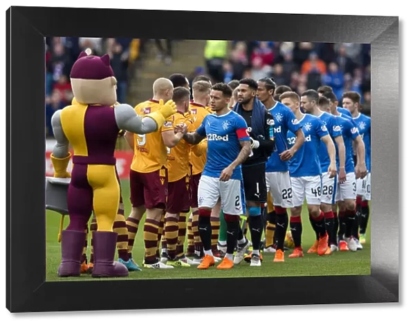 Premiership Rivals Unite: Motherwell vs Rangers - The Handshake Moment at Fir Park