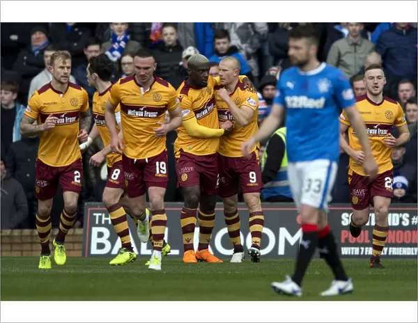 Curtis Main Scores the Penalty: Motherwell vs Rangers at Fir Park