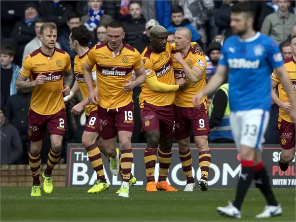 Curtis Main Scores the Penalty: Motherwell vs Rangers at Fir Park