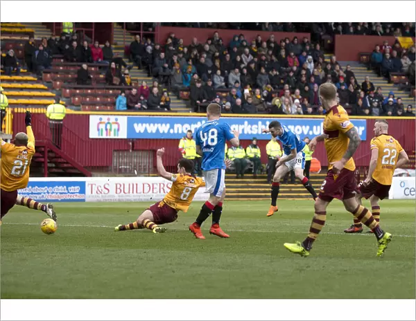 Jamie Murphy Scores: Motherwell vs Rangers - Rangers Winning Goal in Ladbrokes Premiership at Fir Park