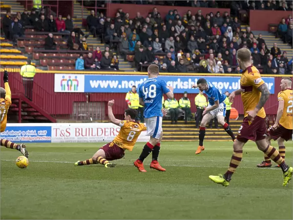 Jamie Murphy Scores: Motherwell vs Rangers - Rangers Winning Goal in Ladbrokes Premiership at Fir Park
