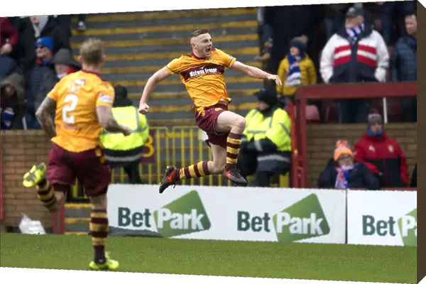 Thrilling Goal: Allan Campbell Scores for Rangers Against Motherwell in Ladbrokes Premiership