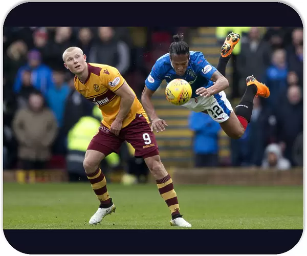 Intense Rangers-Motherwell Clash: Bruno Alves Fouls Curtis Main in Ladbrokes Premiership