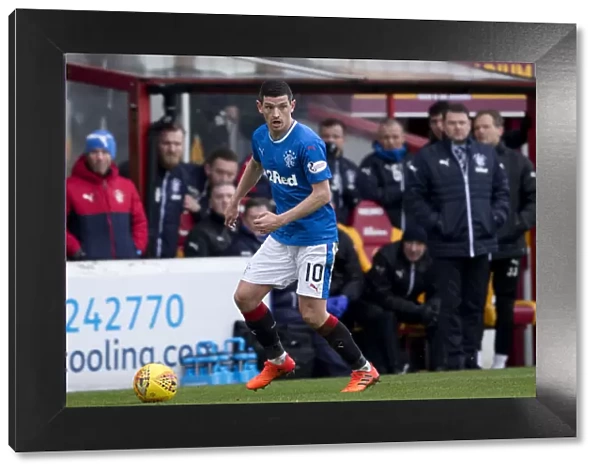 Graham Dorrans in Action: Motherwell vs Rangers, Ladbrokes Premiership, Fir Park - Scottish Cup Champion