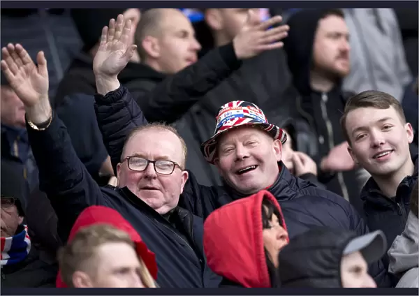 Rangers Fans Triumphant Euphoria: Motherwell vs Rangers, Ladbrokes Premiership
