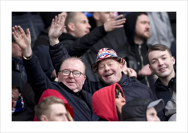 Rangers Fans Triumphant Euphoria: Motherwell vs Rangers, Ladbrokes Premiership