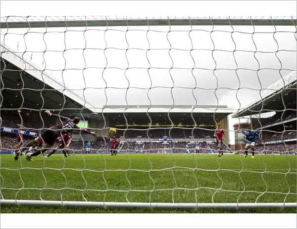 Rangers Kenny Miller's Stunning Goal Past Dundee's Elliot Parish at Ibrox