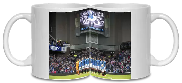 Rangers Football Club: Moment of Silence and Black Arm Bands in Honor of Ray Wilkins (Scottish Cup Winning Team, 2003)