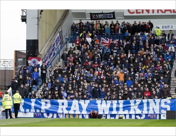 Rangers Fans Honour Ray Wilkins: A Moment of Silence at Ibrox Stadium (Scottish Cup Winning Team 2003)