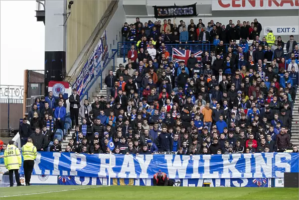Rangers Fans Honour Ray Wilkins: A Moment of Silence at Ibrox Stadium (Scottish Cup Winning Team 2003)