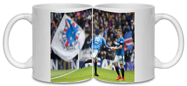 Andy Halliday Replaces Greg Docherty: Rangers Football Club Substitution in Ladbrokes Premiership Match at Ibrox Stadium