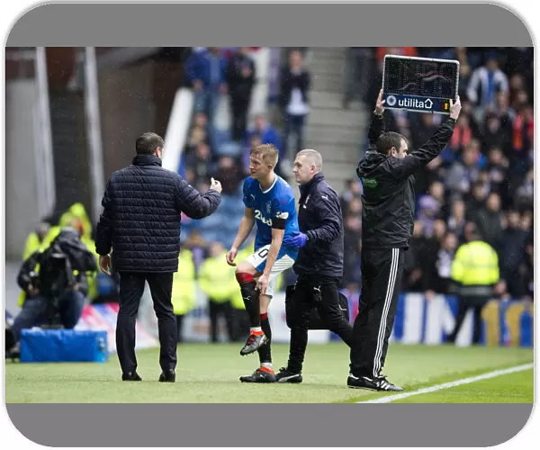 Rangers: McCrorie Substituted in Ladbrokes Premiership Match at Ibrox Stadium