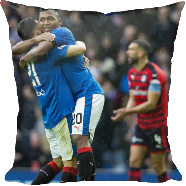 Rangers: Morelos and Candeias in Ecstatic Goal Celebration at Ibrox