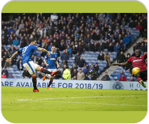 Rangers Daniel Candeias Scores Historic Fourth Goal Against Dundee at Ibrox Stadium