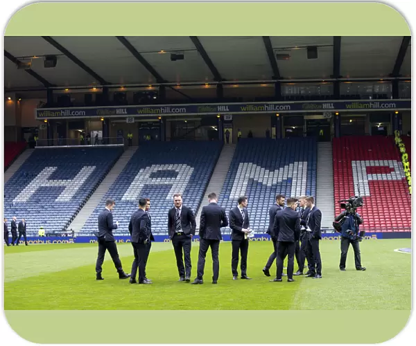 Rangers Players Unite at Hampden Park Before Scottish Cup Semi-Final vs. Celtic (2003)