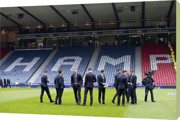 Rangers Players Unite at Hampden Park Before Scottish Cup Semi-Final vs. Celtic (2003)
