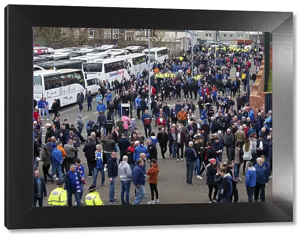Rangers Fans Gather at Hampden Park for Scottish Cup Semi-Final Showdown Against Celtic