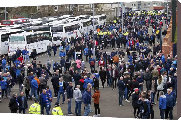 Rangers Fans Gather at Hampden Park for Scottish Cup Semi-Final Showdown Against Celtic
