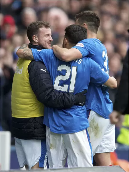 Rangers Triumph: Candeias, Halliday, Martin - Unforgettable Goal Celebration (Scottish Premiership vs Hearts)
