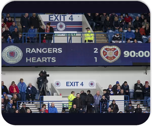 Thrilling Full-Time Finish: Rangers vs Hearts at Ibrox Stadium, Ladbrokes Premiership