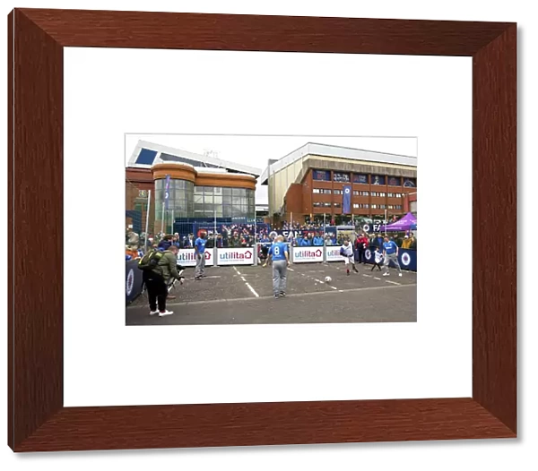 Rangers Legends Reunite: Alex Rae, Bobby Russell, and Marvin Andrews at Ibrox Fan Zone