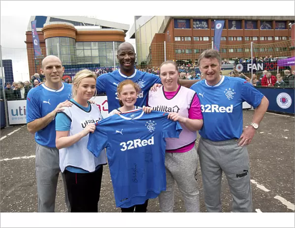 Rangers Legends Reunited: Alex Rae, Bobby Russell, and Marvin Andrews at Ibrox (Scottish Cup Champions 2003)