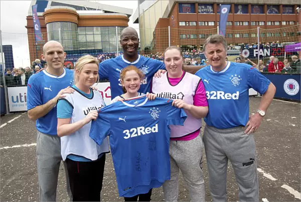 Rangers Legends Reunited: Alex Rae, Bobby Russell, and Marvin Andrews at Ibrox (Scottish Cup Champions 2003)