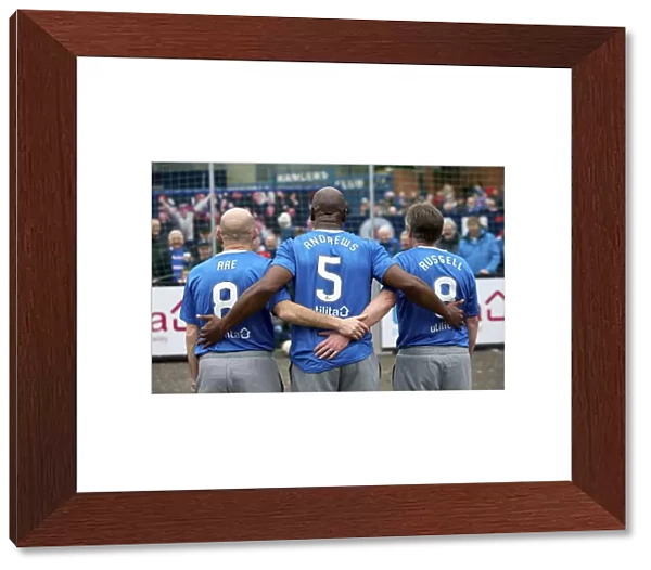 Rangers Legends Reunite: A 2003 Scottish Cup Champions Trio - Alex Rae, Bobby Russell, and Marvin Andrews at Ibrox