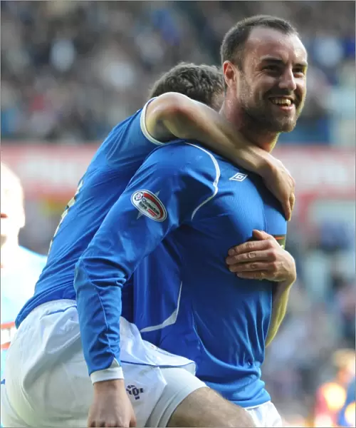 Kris Boyd's Double: Rangers Star Celebrates Second Goal Against Motherwell (3-1) at Ibrox