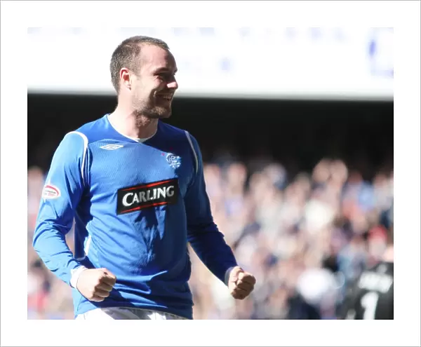 Kris Boyd's Euphoric Penalty Celebration: Rangers 3-1 Victory Over Motherwell at Ibrox