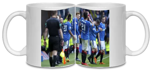 Rangers: David Bates Euphoric Goal Celebration vs Kilmarnock, Ladbrokes Premiership, Ibrox Stadium