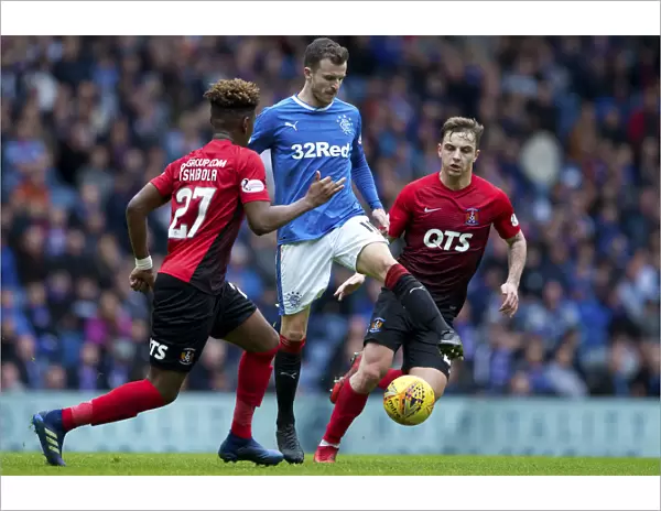 Rangers Andy Halliday in Action: Rangers vs Kilmarnock, Ladbrokes Premiership, Ibrox Stadium
