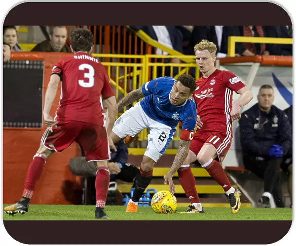 Rangers vs Aberdeen: Tavernier Fouls Mackay-Steven in Intense Ladbrokes Premiership Clash at Pittodrie Stadium