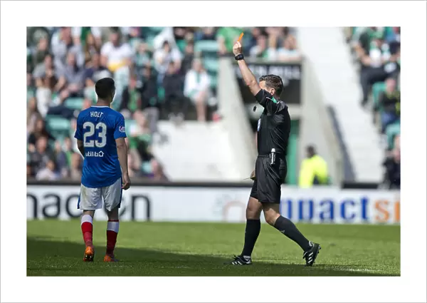 Rangers Jason Holt Receives Red Card in Intense Ladbrokes Premiership Clash at Easter Road