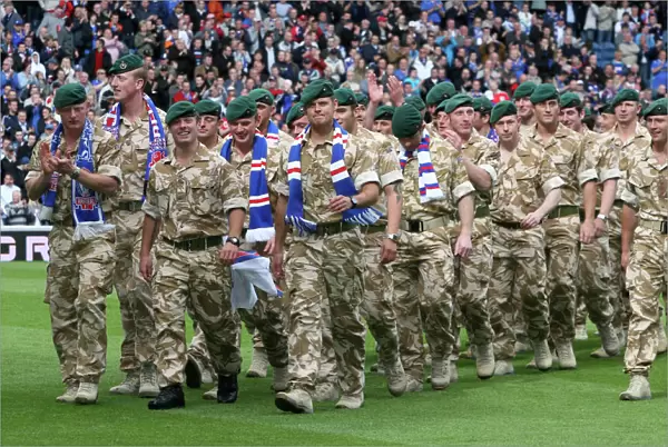 Rangers vs. Heart of Midlothian: Clydesdale Bank Premier League Match at Ibrox - Half Time Tribute to 45 Commando Royal Marines (2-0)